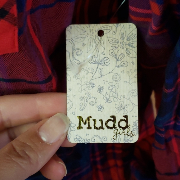 NWT! MUDD button down flannel, size 16 - Picture 3 of 6